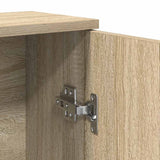 Bathroom Cabinet with Roll Holder Sonoma Oak 39x22x90 cm 858526