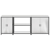 Kitchen Storage Set HATTEM 3 pcs Silver Stainless Steel 3392677
