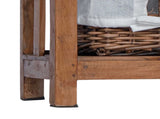 Side Table Brown 38 x 28 x 50 cm Solid Mahogany wood 42012406