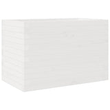 Garden Planter White 70x40x45.5 cm Solid Wood Pine 847264