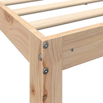 Bookcase Bed without Mattress 100x200 cm Solid Wood Pine 3324388