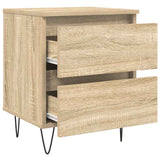 Bedside Cabinet Sonoma Oak 40x35x50 cm Engineered Wood 826882