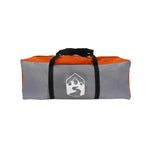 Camping Tent with Porch Dome 5-Person Grey and Orange Waterproof 4009583