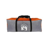 Camping Tent with Porch Dome 5-Person Grey and Orange Waterproof 4009583