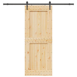 Sliding Door NARVIK Natural and Black 3445344