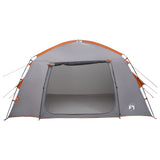 Cabin Tent Grey and Orange 300 x 210 x 156 cm Polyester 42028512
