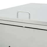 145382 Quadruple Wheelie Bin Shed 240 L Stainless Steel