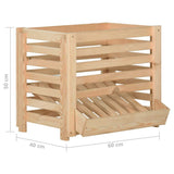 Potato Box 60x40x50 cm Solid Pinewood 327328