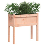 ZNTS Garden Planter with Legs 70x31x70 cm Solid Wood Douglas 837560
