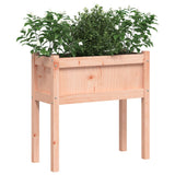 ZNTS Garden Planter with Legs 70x31x70 cm Solid Wood Douglas 837560