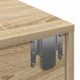 Wall Shelf with Drawers Sonoma Oak 80x33x17 cm Engineered Wood 859979