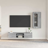 TV Cabinet Set FLORIN 3 pcs Grey Sonoma Engineered Wood 3397930