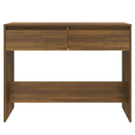 Console Table Brown Oak 100x35x76.5 cm Engineered Wood 813037