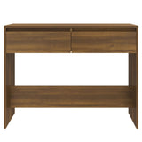 Console Table Brown Oak 100x35x76.5 cm Engineered Wood 813037