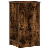 Computer Tower Stand with Drawer Smoked Oak 35x45x77 cm 858744