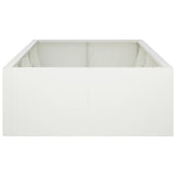 Retaining Wall 8 pcs 300 x 100 x 30 cm Steel White 3449241