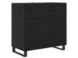 Highboard with Drawer 2 pcs Black Oak 69.5 x 34 x 180 cm 3416239