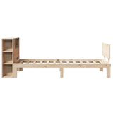 Bookcase Bed without Mattress 100x200cm Solid Wood Pine 3322648