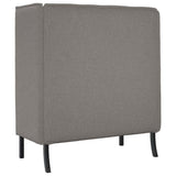Highback Sofa Taupe 109 x 56 x 121 cm Fabric 42010838