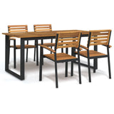 Garden Dining Set Brown and black 3155402