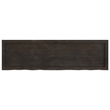 Bathroom Countertop Dark Brown 140x40x cm Treated Solid Wood 3156244