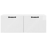 Wall-Mounted TV Cabinet High Gloss White 78.5 x 31 x 30 cm 898719