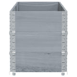 Garden Planter Grey 150x50 cm Solid Wood Pine 3295437