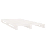 Pallet Bed without Mattress White 100x200 cm Solid Wood 821383
