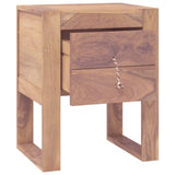 Bedside Cabinet 40x30x50 cm Solid Teak Wood 287894