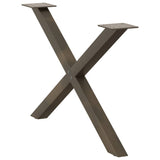 Coffee Table Legs X-Shaped 2 pcs Natural Steel 70x cm Steel 4012907