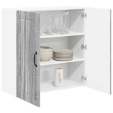 Wall Cabinet LUCCA Grey Sonoma 80 x 31 x 80 cm Engineered Wood 885061