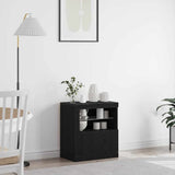 LED Sideboard Black 60.5 x 37 x 67 cm Engineered Wood 863014