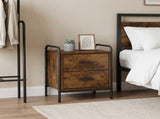 Bedside Cabinet Smoked Oak 40 x 30 x 50 cm Engineered Wood 8013486