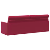 3 Seater Sofa Wine Red 220 x 81 x 82 cm Velvet 42041158