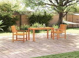 Garden Dining Set 3 pcs Brown Solid Acacia Wood 3375675