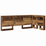Storage Headboard with Shelf Old Wood 100 cm Engineered Wood 3335467