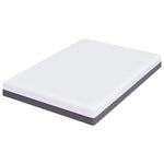 Mattress White and Grey 160 x 200 cm Memory Foam 4106331