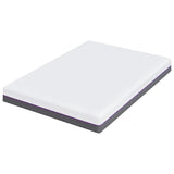 Mattress White and Grey 140 x 200 cm Memory Foam 4106330