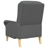 Armchair Dark grey 76 x 94 x 102 cm Fabric 42009841