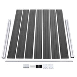 Fence Panel Set WPC 526x146 cm Black 3070460