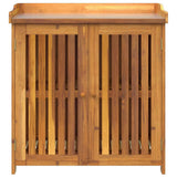 Garden Cabinet Natural 93 x 41.5 x 98cm Solid Acacia Wood 42001365