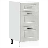 ZNTS Kitchen Base Cabinet Porto Concrete Grey Engineered Wood 854224