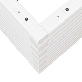 Garden Planter White 70x70x46 cm Solid Wood Pine 3282415
