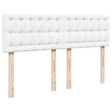 Box Spring Bed with Mattress White 140x200 cm Faux Leather 3286125