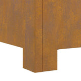 Fire Pit Brown 60 x 60 x 30 cm Weathering Steel 858963