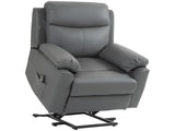 Faux Leather 70&deg Electric Riser Recliner Chair, Charcoal Grey T3398P330487