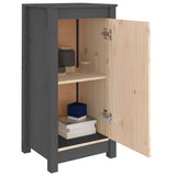 Sideboards 2 pcs Grey 39x35x80 cm Solid Wood Pine 813729