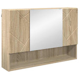 Mirror Cabinet Sonoma Oak 80 x 17 x 55 cm Engineered Wood 883356