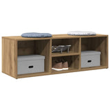 Shoe Storage Bench Artisan Oak 105x35x35 cm Engineered Wood 856411