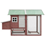 Chicken Cage Mocha 170x81x110 cm Solid Pine & Fir Wood 170862